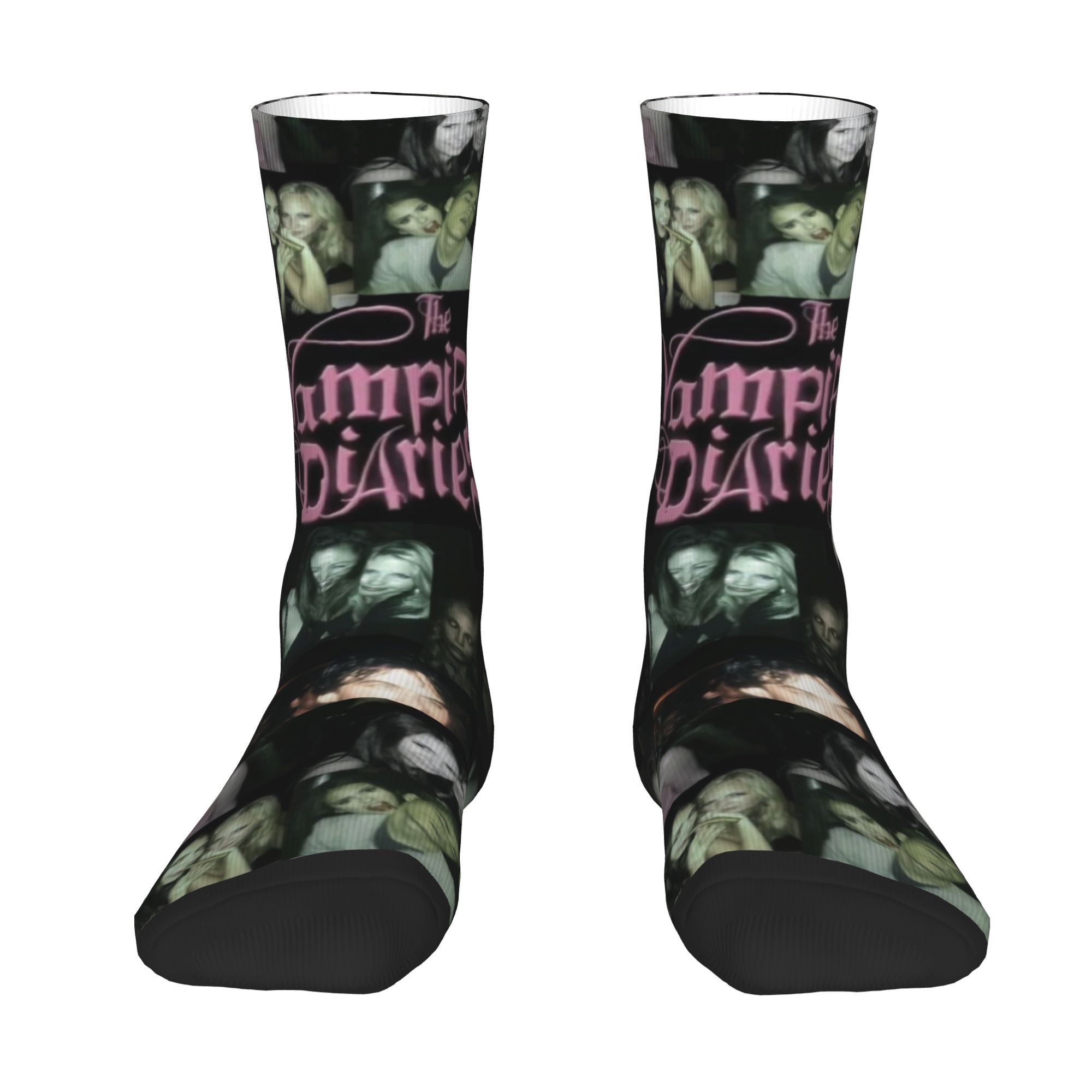 Dress Sock Men - Custom The Vampire Diaries Mens Crew