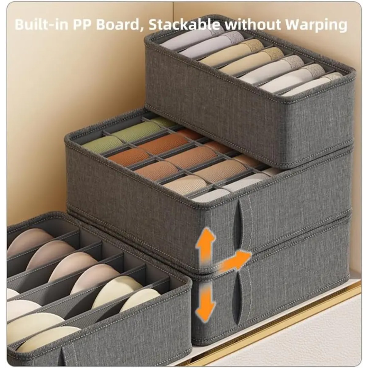 Drawer Fabric Foldable Cabinet - Sock Organizer Tray ulasan dan harga