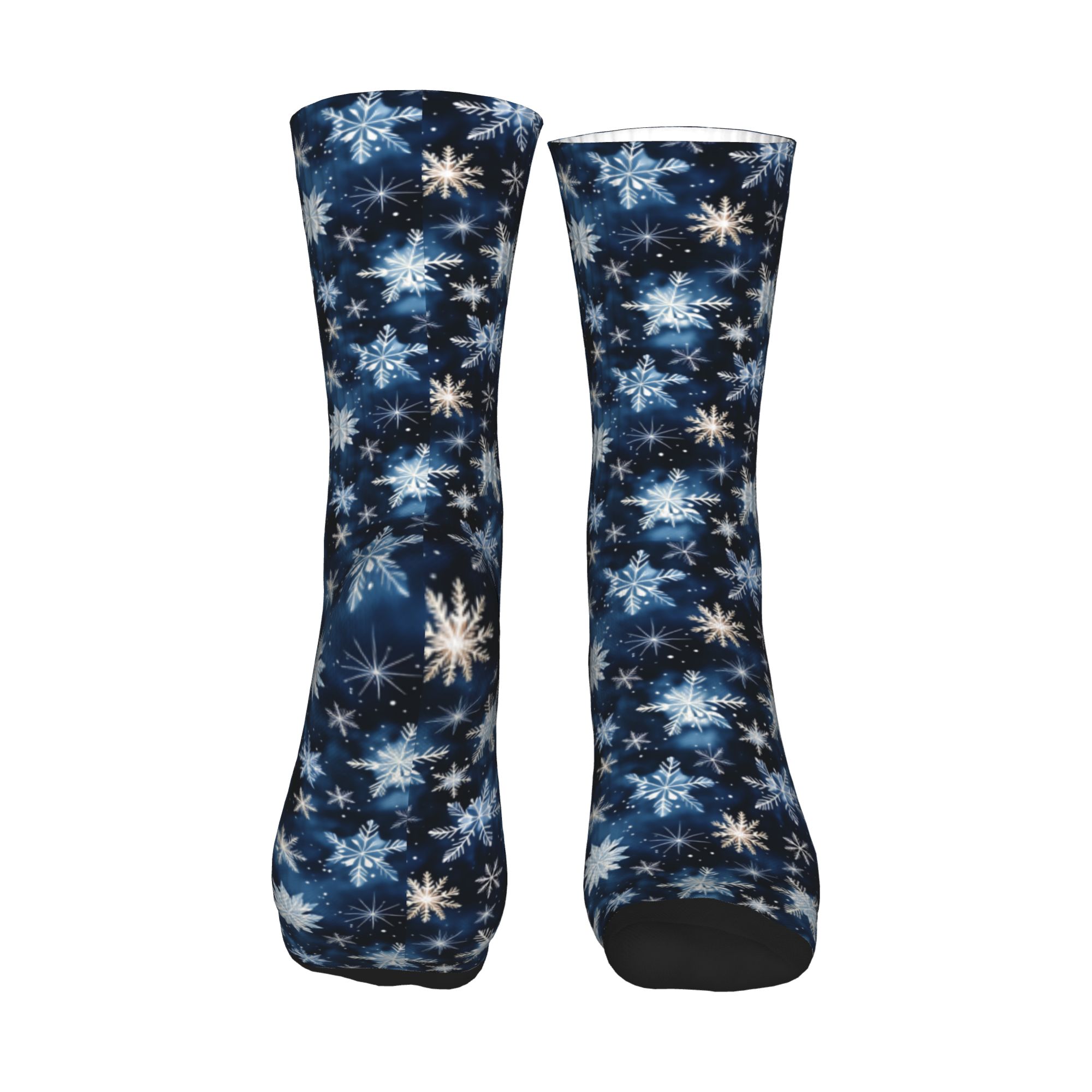Navy Blue Snowflake Pattern Me - Dress Sock Men ulasan dan harga