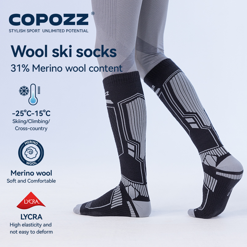 COPOZZ New Winter Ski Socks Me - Thermal Sock Winter ulasan dan harga