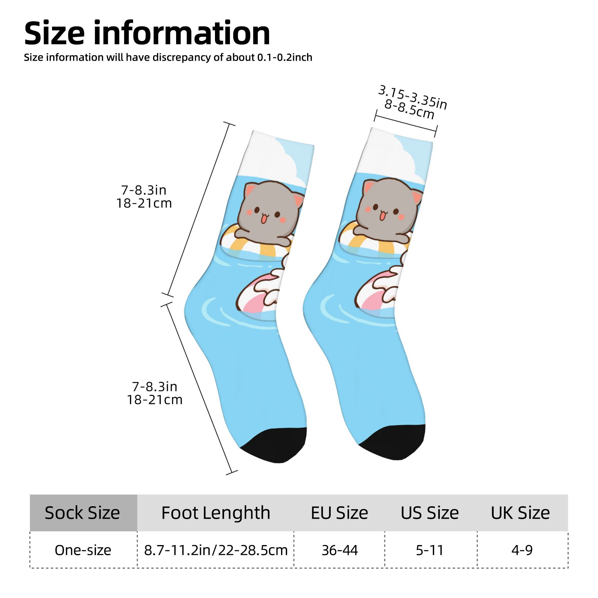 Custom Some Cute Gifs Of Mochi - Dress Sock Men ulasan dan harga