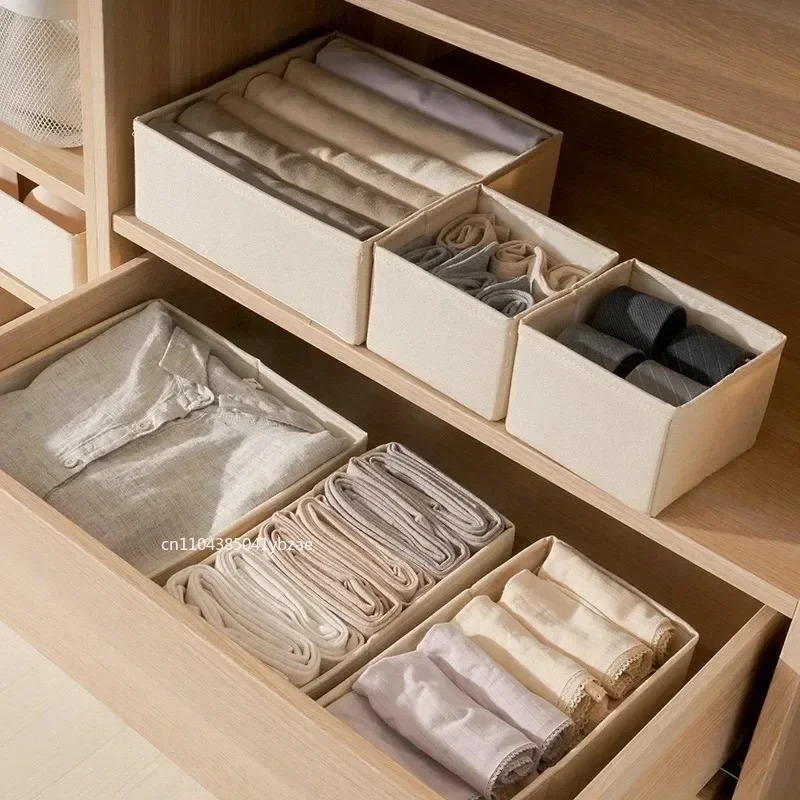Fabric Underwear Storage Box D - Sock Organizer Tray ulasan dan harga