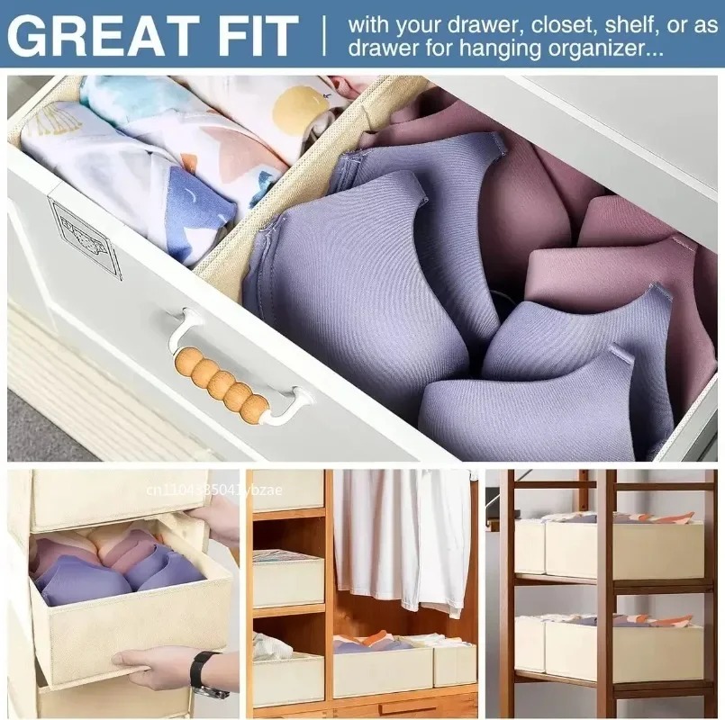 Fabric Underwear Storage Box D - Sock Organizer Tray ulasan dan harga
