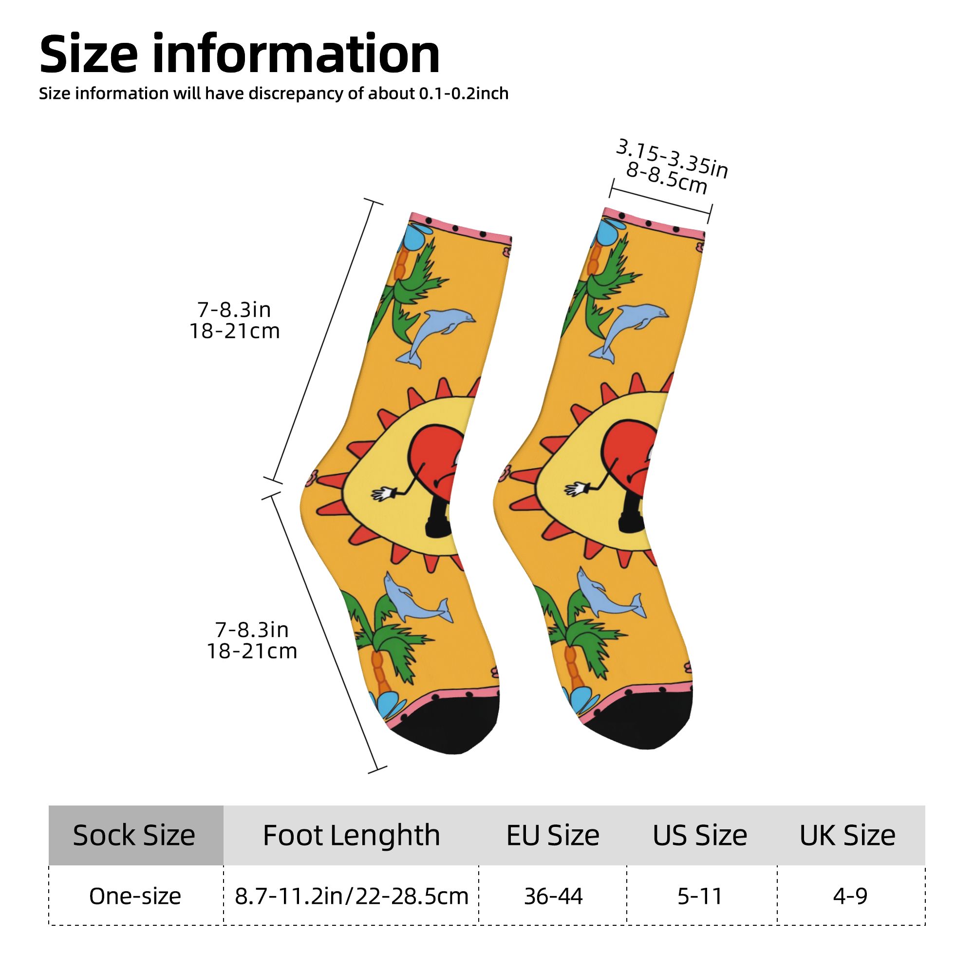 Custom Beach Heart Bad B-Bunny - Dress Sock Men ulasan dan harga