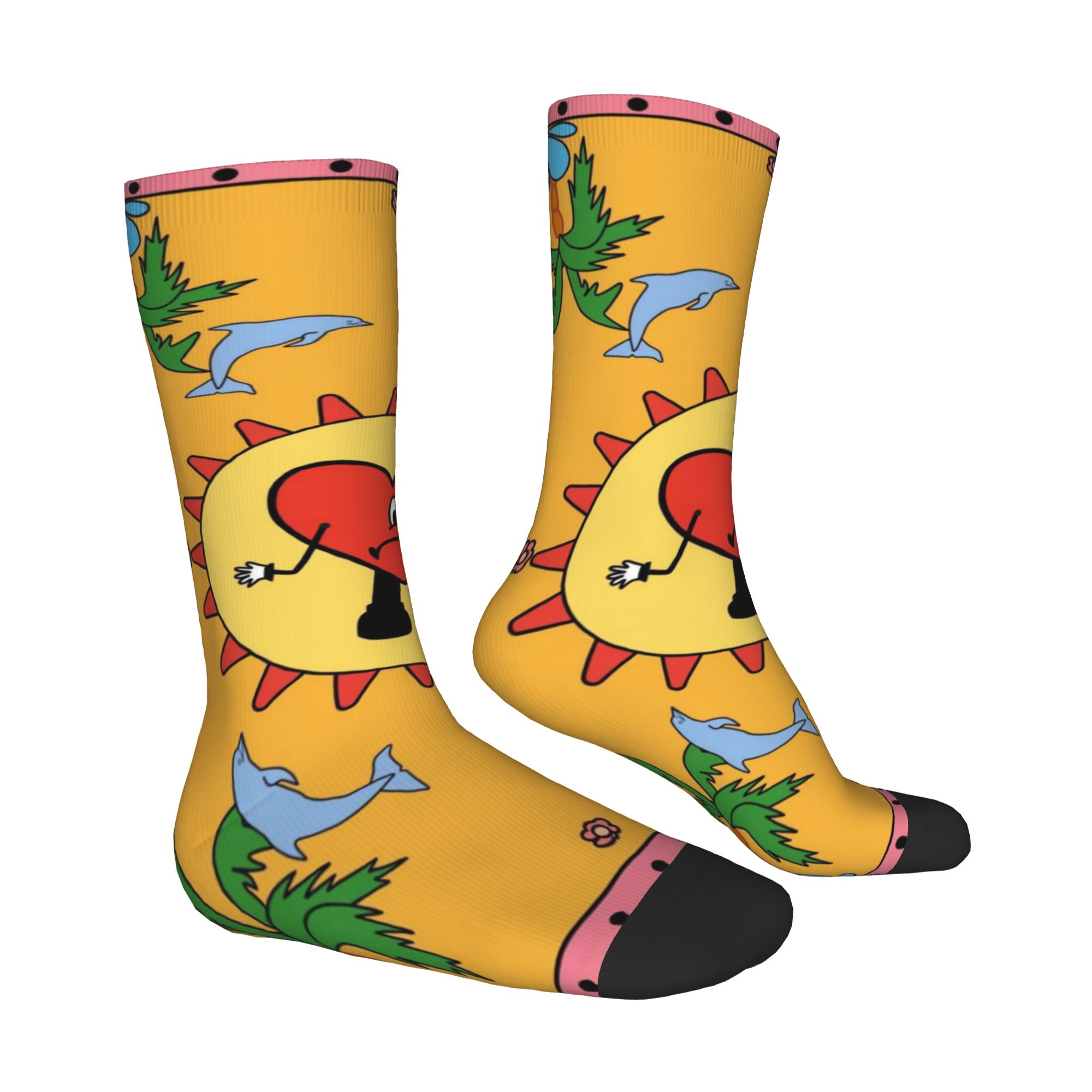 Custom Beach Heart Bad B-Bunny - Dress Sock Men ulasan dan harga